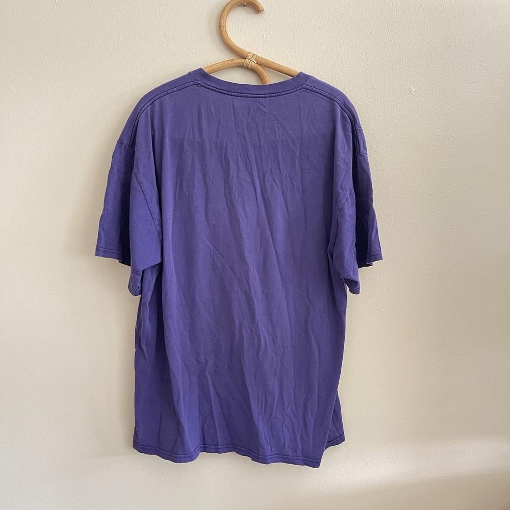 VTG 90s Minnesota Vikings Warner Bros Taz Tasmanian Devil BASEBALL T-Shirt L - Picture 6 of 6